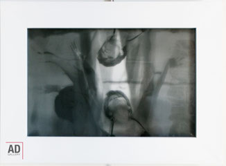 Spirits in the sky,  2021  Di Letizia Rostagno, collezione Diorami,  cm 28 x 40,5 int. / 33 x 46  p.2,3 cornice 5,5
