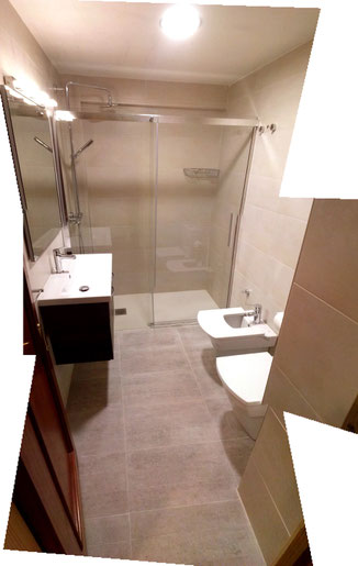 baño completo (lavabo, ducha, inodoro y bide) en pasaia