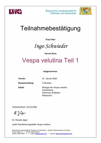 Teilnahmebestätigung Teil 1