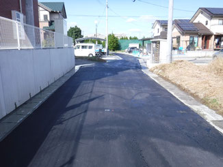 崩免地区法定外道路簡易舗装工事2