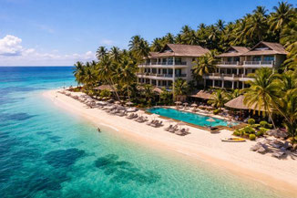 Hotel an philippinischen Traumstrand
