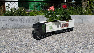 SCANIA R620 Gartenmodell Truckerland Blumenkasten