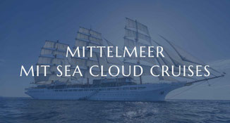 Ein Schiff von Sea Cloud im Mittelmeer
