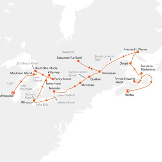 Von Halifax nach Milwaukee mit HANSEATIC inspiration INS2809