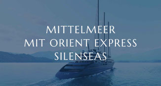 Die Luxusyacht OE Corinthian im Mittelmeer