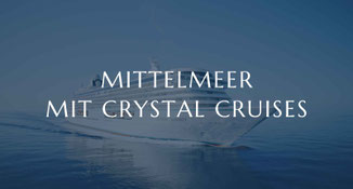 Ein Schiff von Crystal Cruises im Mittelmeer