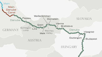 Routenkarte von Wien nach Wien mit Riverside Mozart