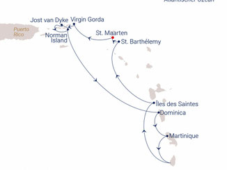Reiseroute mit Sea Cloud Spirit von Las Palmas nach Malaga