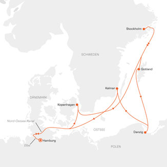 Routenkarte NAT2626 mit HANSEATIC nature