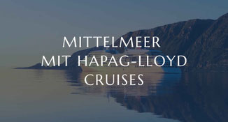 Ein Hapag-Lloyd Cruises Schiff im Mittelmeer
