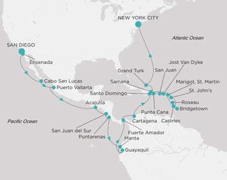 Von San Diego nach New York City mit Crystal Symphony