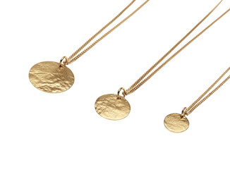 Goldener Plättchen Anhänger