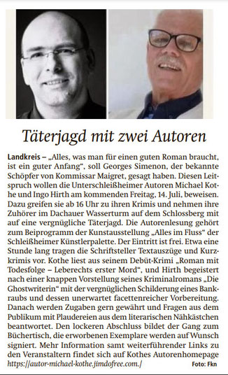 Presse, Michael Kothe, Autor aus Unterschleißheim bei München