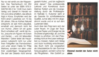 Presse, Michael Kothe, Autor aus Unterschleißheim bei München