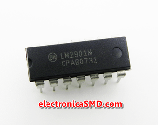 LM2901 Comparador Cuádruple Cicuitos Integrados CI Electronica Electronico Guatemala ElectronicaSMD