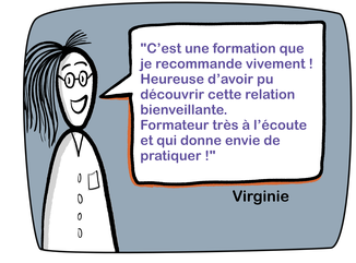 "C’est une formation que je recommande vivement ! Heureuse d’avoir pu découvrir cette relation bienveillante Formateur très à l’écoute et qui donne envie de pratiquer !"