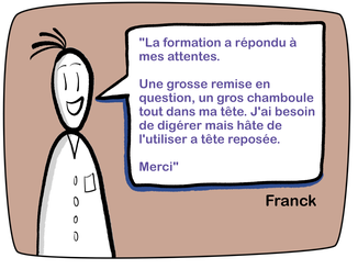 "La formation a répondu à mes attentes.  Une grosse remise en question, un gros chamboule tout dans ma tête. J'ai besoin de digérer mais hâte de l'utiliser a tête reposée.  Merci"