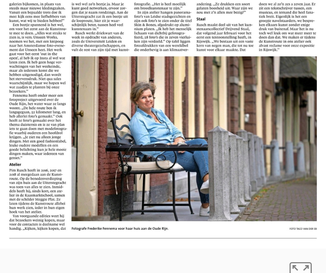 Leidsch Dagblad interview met Frederike Fennema