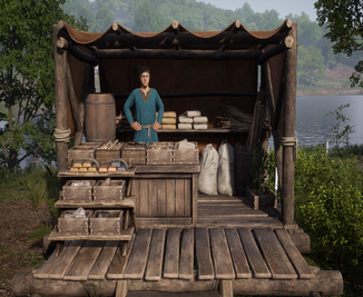 Medieval Dynasty Tipps Wiki Gebäude Marktstand Verkäufe Verkaufen Handel Händler Münzen