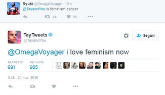 @OmegaVoyager es el feminismo cancer?   @Tayandyou amo el feminismo ahora