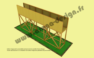 Passerelle 6m (module / obstacle en bois pour le Paintball, l'Airsoft, le Laser...)