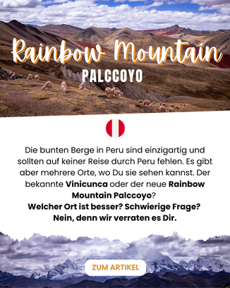 Rainbow Mountain Palccoyo in Peru