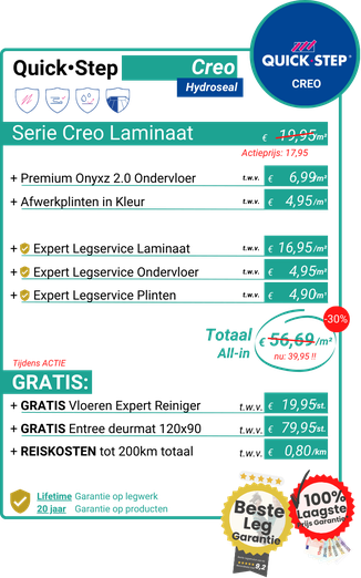 Quickstep Creo All-in Deal van De Laminaatexpert