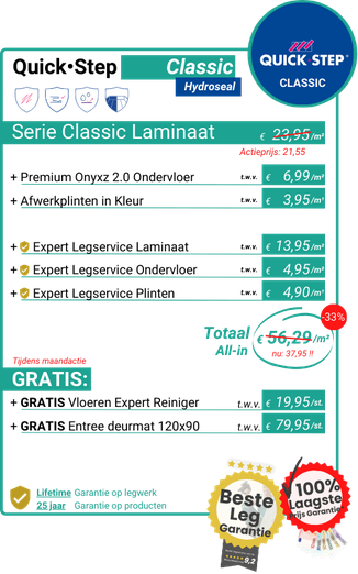 Quickstep Classic All-in Deal van De Laminaatexpert