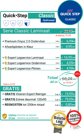 Quickstep Classic All-in Deal van De Laminaatexpert