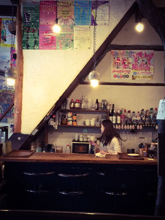 温泉をリフォームした喫茶店