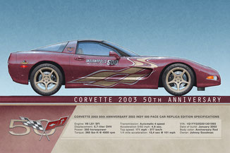 Corvette Réplique INDY 500 Pace Car 2002