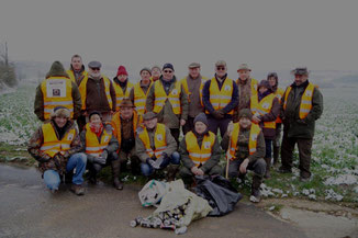 Dans le sud de l'Aisne, des chasseurs de l'arrondissement de Châtau-Thierry ont participé à l'opération.