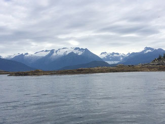 View from ferry in Alaska