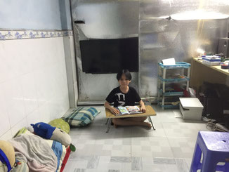 Sleeping and study area