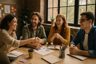 Mitarbeitende eines Arbeitsteams