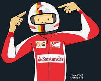 Sebastián Vettel by Muneta & Cerracín