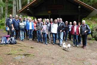 Nach der Vesperpause an der Rolf Hammann Hütte