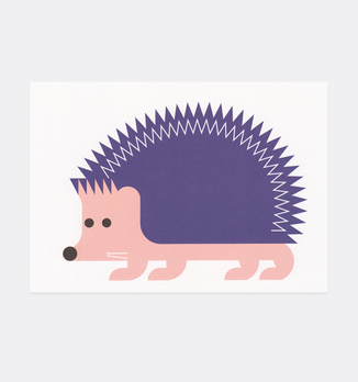 Postkarte Igel für Kinder . Julia Matzke . Illustration . Bilder für Kinder