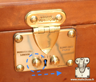 Louis vuitton double push-button lock circa 1910 louis vuitton trunk