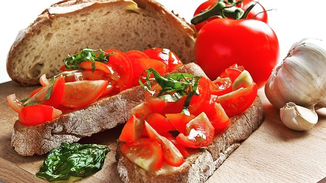Pane Francesono, Bruschetta al Pomodoro, Panetteria Mercato, Brera Milano.