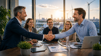 Erfolgreiche Zusammenarbeit im modernen Büro
