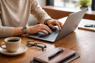 Arbeiten am Laptop