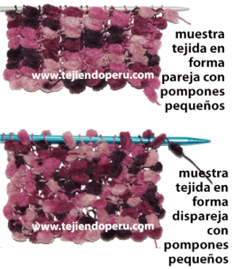 Cómo tejer con lana pompon - pom pom wool