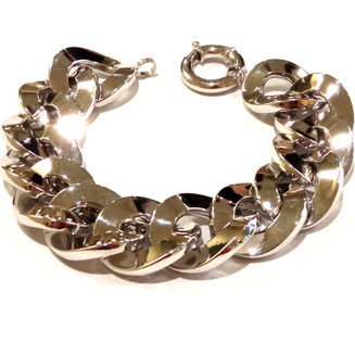 Bracciale catena in oro bianco 18 kt  gr. 33.50