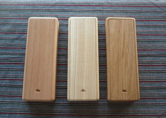 木の筆箱　3種　ヨーロッパビーチ　セン　ナラ