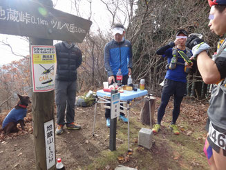 とてもありがたかった地蔵峠での私設エイド