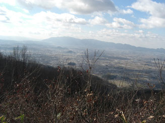 奈良盆地と金剛・葛城山