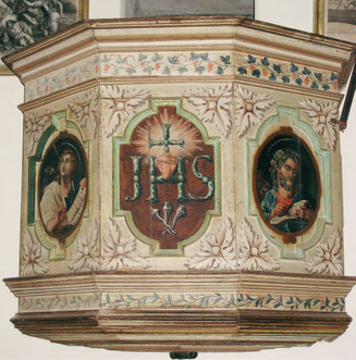 Costa - Eglise Saint-Sauveur - Chaire au tétramorphe (XIXè s.)