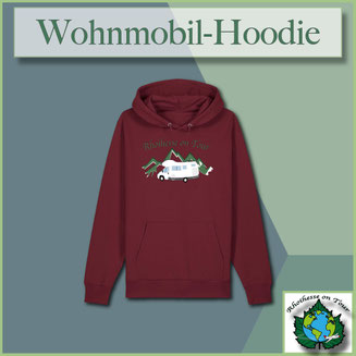 Wohnmobil-Hoodie mit „Rhoihesse on Tour“ Schriftzug – Hoodie für Wohnmobilfahrer, Camper und Reiseabende unterwegs