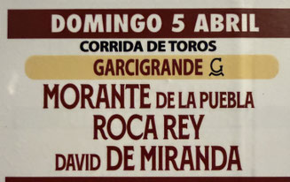 Toros de Garcigrande pour Morante de la Puebla, Roca Rey et David de Miranda